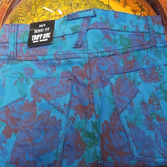New Tripp NYC High waisted floral skinny jeans - Picture 5 of 6